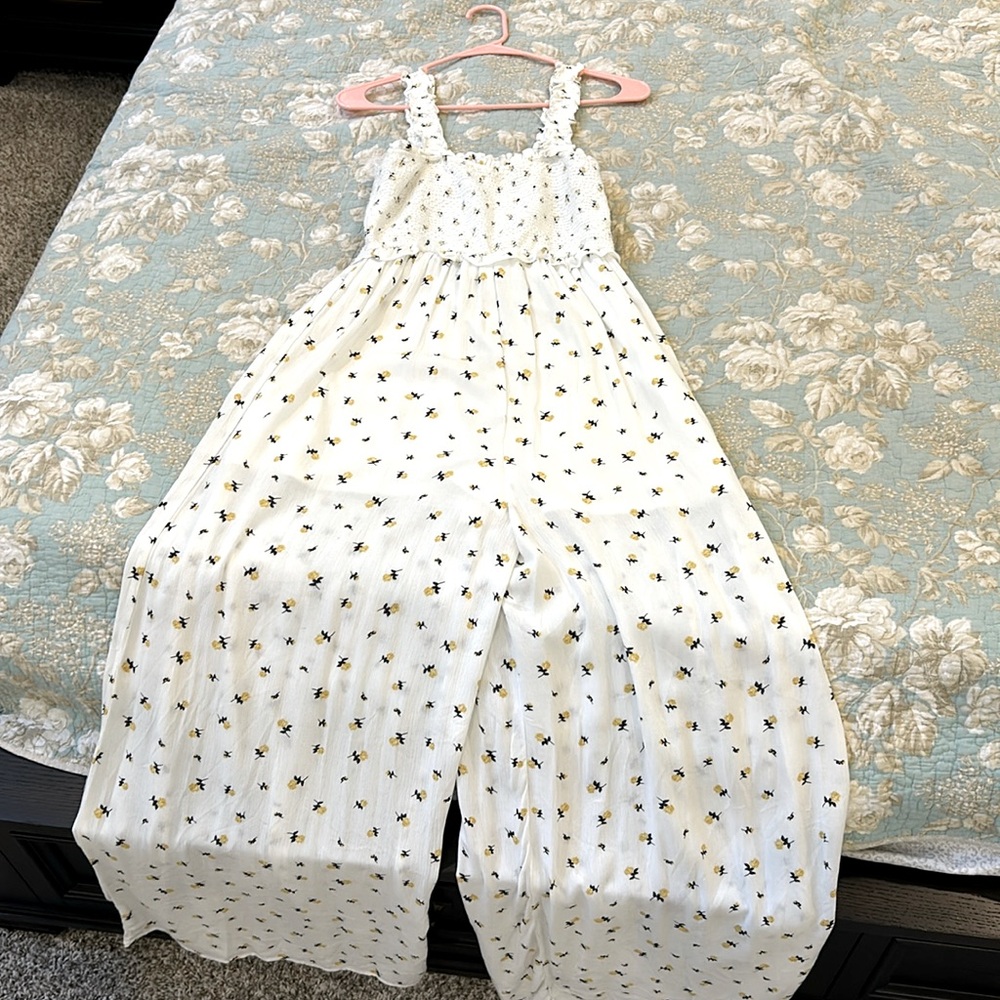 Francesca’s Floral Jumpsuit